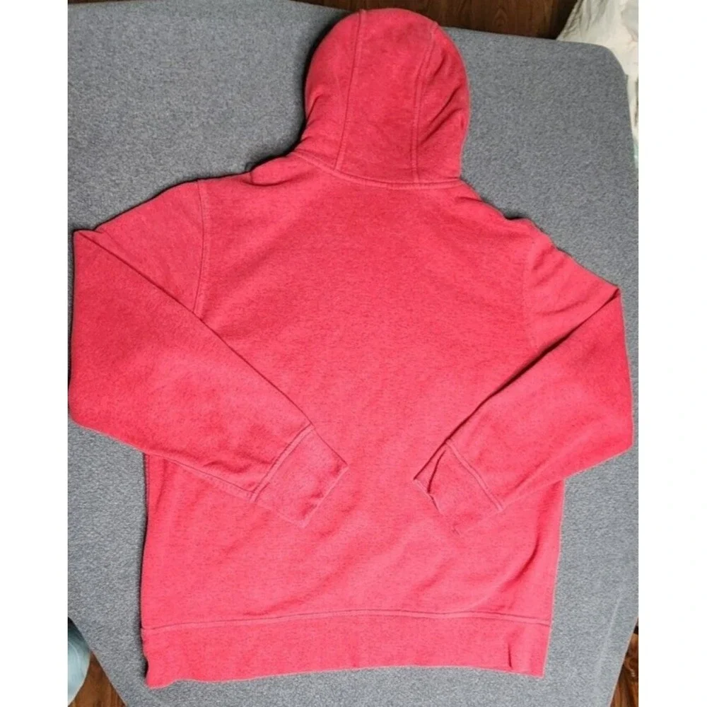 Men's The North Face Since 1968 Red Hooded Sweatshirt Long Sleeve Hoodie - XL/TG